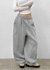 Delaying Cut-out Fleece String Pants