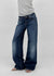 Kapton Washed Wide Bootcut Denim Pants