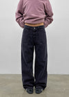 Fracture Washed Wide Cotton Pants