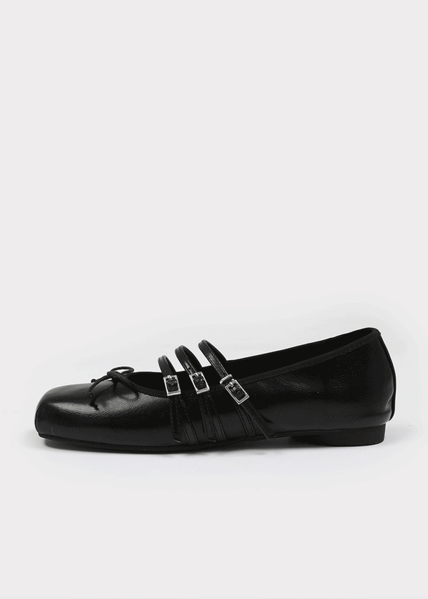 Eclon Strap Ribbon Flat Shoes