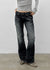 Turs Low-rise Damaged Denim Pants