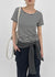 Pao Striped Round Short Sleeve Tee