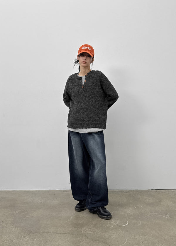 Kaolt Button Loose Fit Knit