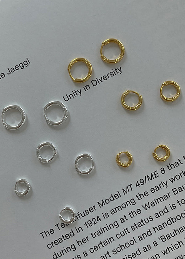 925純銀合頁耳環