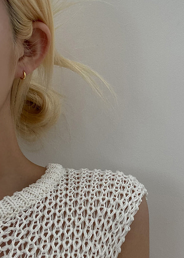 925純銀合頁耳環