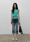 Vegener Capri Denim Pants