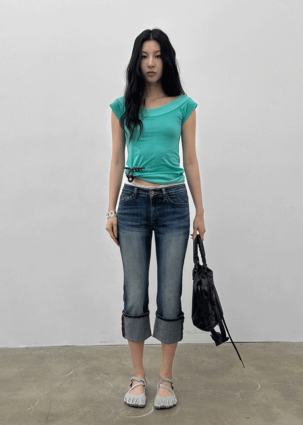 Vegener Capri Denim Pants
