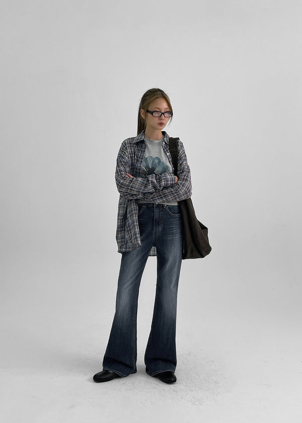 Fabien Washing Bootcut Denim Pants