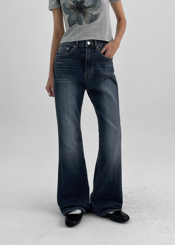 Fabien Washing Bootcut Denim Pants