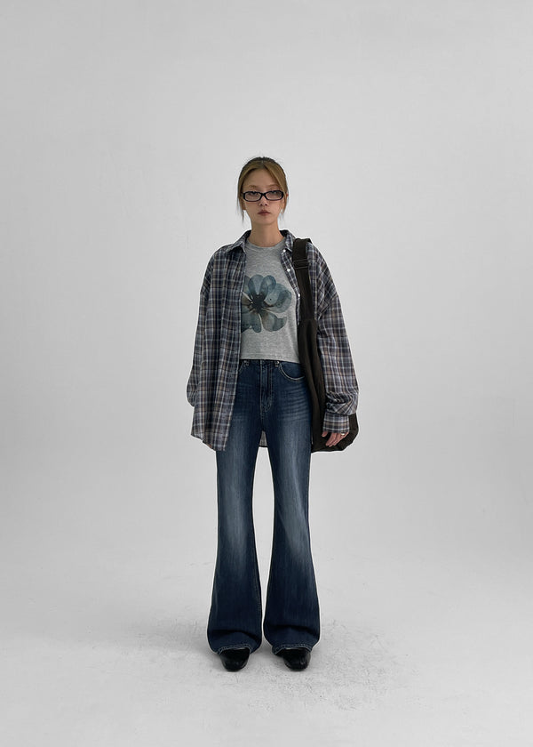 Fabien Washing Bootcut Denim Pants