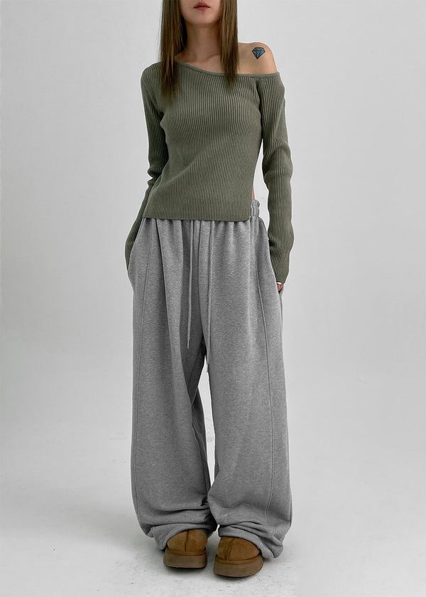 (UNISEX) DeKang 切口寬鬆褲