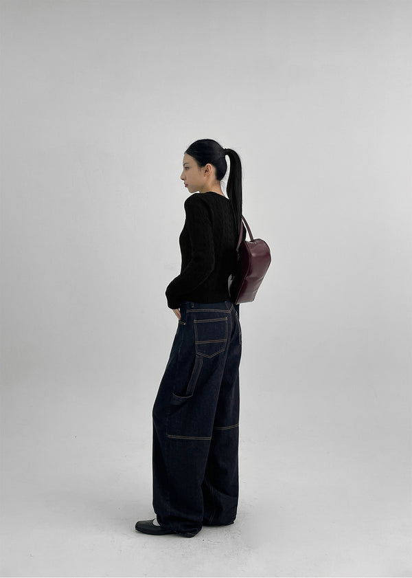 Urandi Non-Fade Raw Carpenter Denim Pants