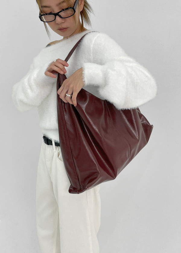 Oiseng Enamel Big Shoulder Bag