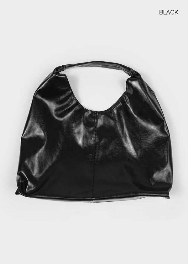 Oiseng Enamel Big Shoulder Bag