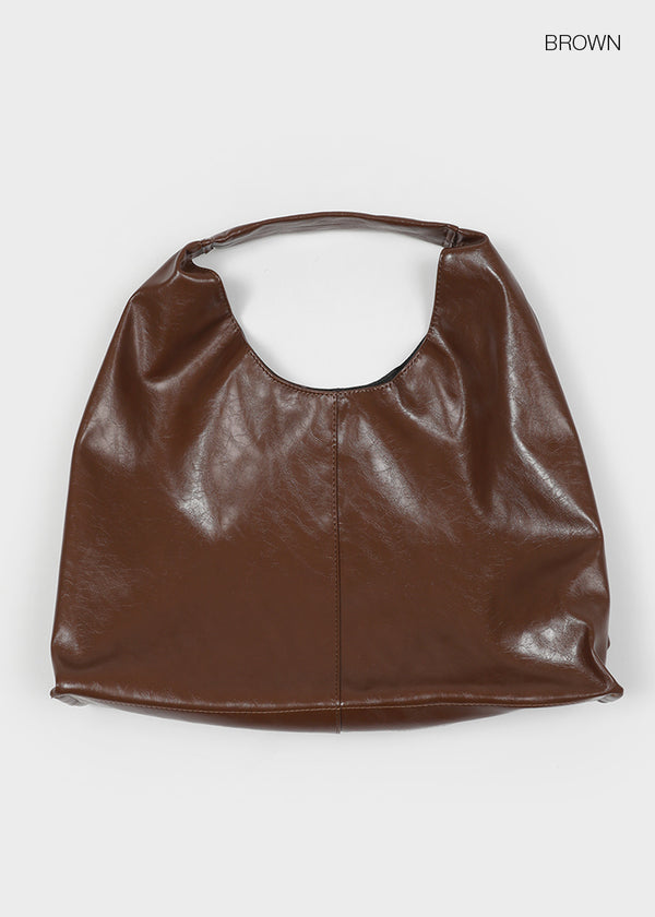 Oiseng Enamel Big Shoulder Bag
