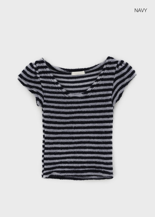 Helmon Stripe Unik Knit Short Sleeve T-shirt