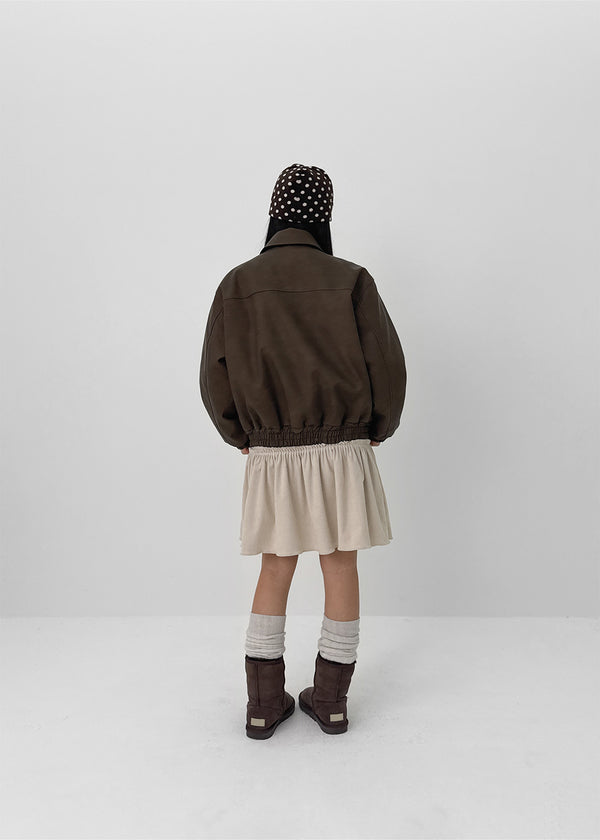 Reark Dumble Leather Jumper