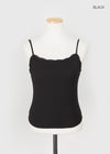Lace-Trimmed Sleeveless Top