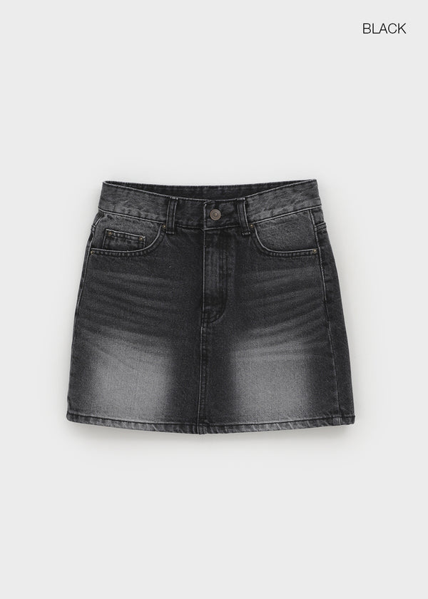 Ohenri 洗水牛仔迷你裙