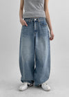 Jenfong Wash Weite Ballon-Jeans