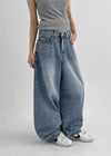 Jenfong Wash Weite Ballon-Jeans