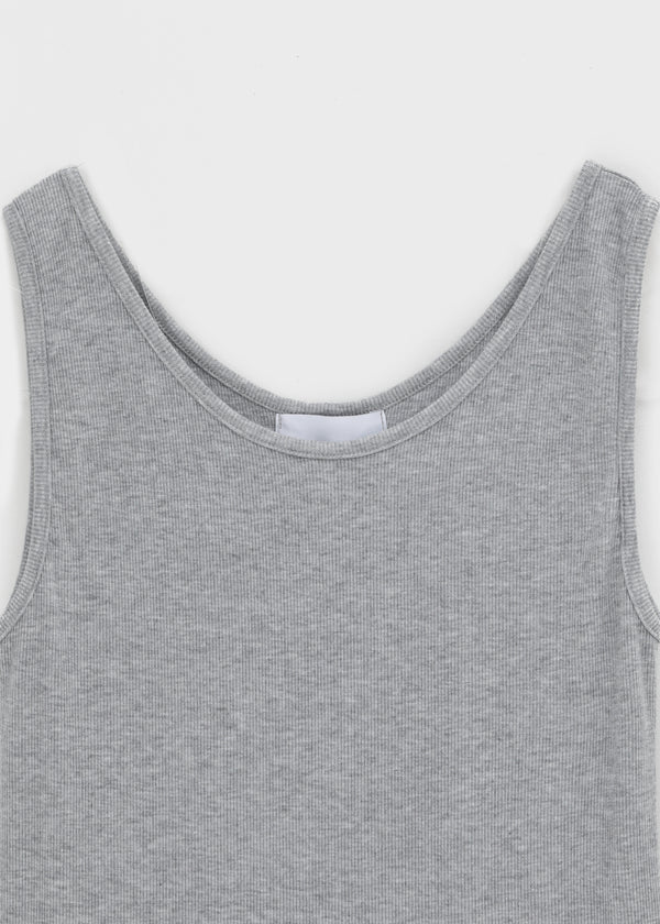 Rockydo Frill Schicht Ribbed Ärmelloses T-Shirt