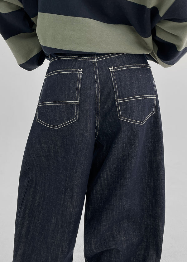 Levond Nonpade Weite Denim-Hose