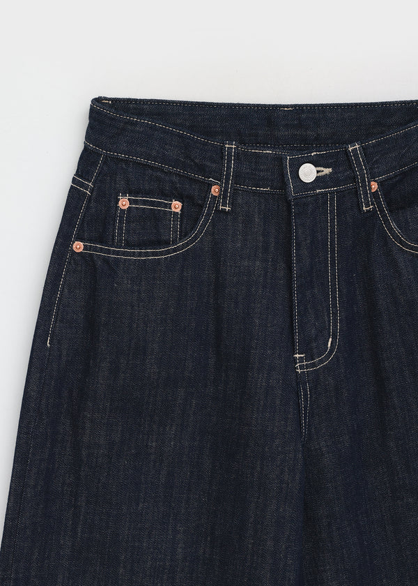 Levond Nonpade Weite Denim-Hose