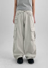 Crank Cotton Wide Cargo Pants