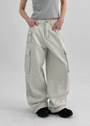 Crank Cotton Wide Cargo Pants