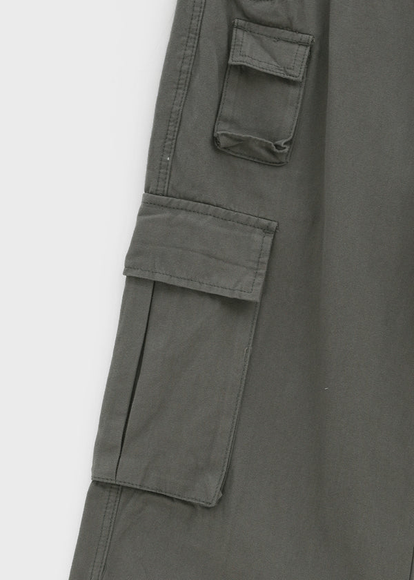 Crank Cotton Wide Cargo Pants