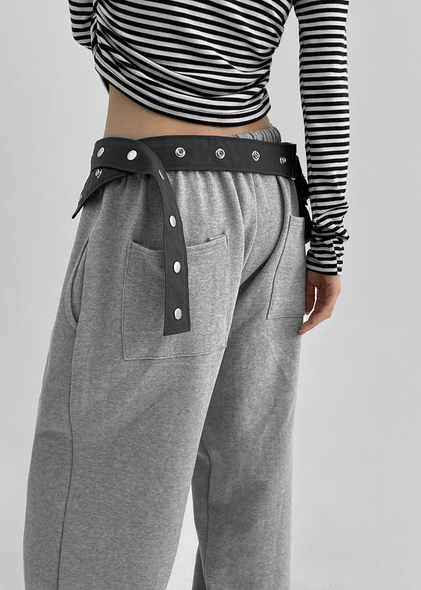 Bolso de cinturón multi Check con botón Snap de Ponko