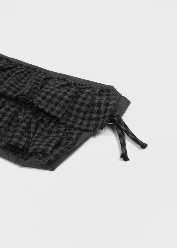 Bolso de cinturón multi Check con botón Snap de Ponko