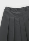 Mienon Back Banding Pleats Skirt Pants