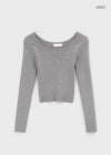 Huling U-Neck Round Ribbed Knit