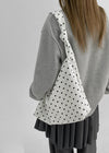 New Valley Nylon Dot Shoulder Bag