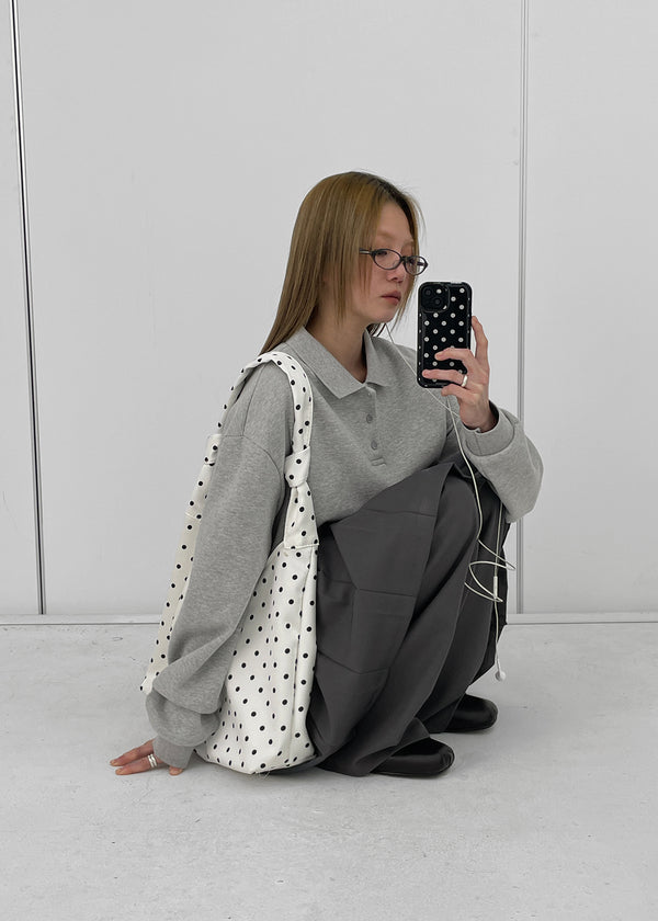 New Valley Nylon Dot Shoulder Bag