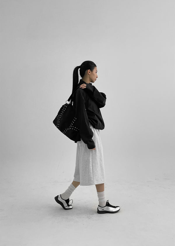 (UNISEX) Hugging Pintuck Bermuda Banding Pants