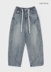 (UNISEX) Kolgen Pocket Balloon Denim Pants