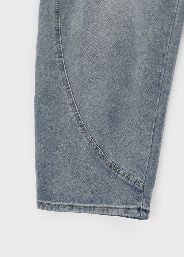 (UNISEX) Kolgen Pocket Balloon Denim Pants