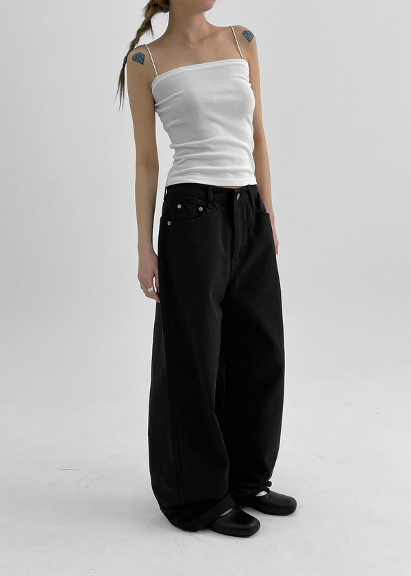 Longnut Semi Balloon Wide Cotton Pants