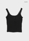 Doelt Henry Neck Lace Sleeveless (Built-in Cap)
