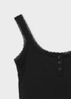 Doelt Henry Neck Lace Sleeveless (Built-in Cap)