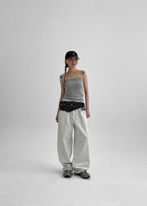 Longnut Semi Balloon Wide Cotton Pants
