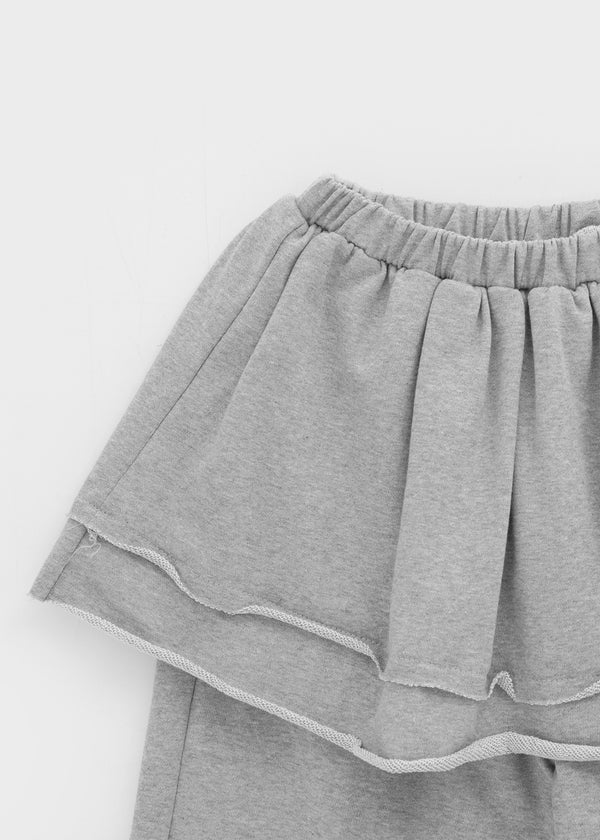 Nanaring Banding Layered Skirt Pants