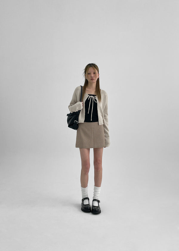 Sseulita Check Mini Skirt