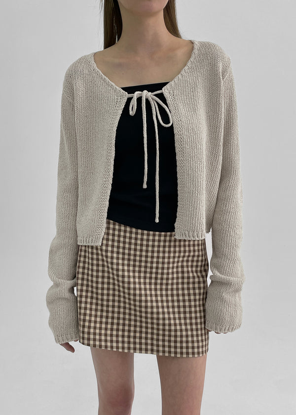 Sseulita Check Mini Skirt
