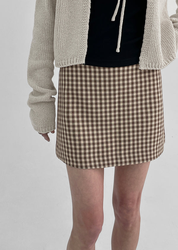 Sseulita Check Mini Skirt