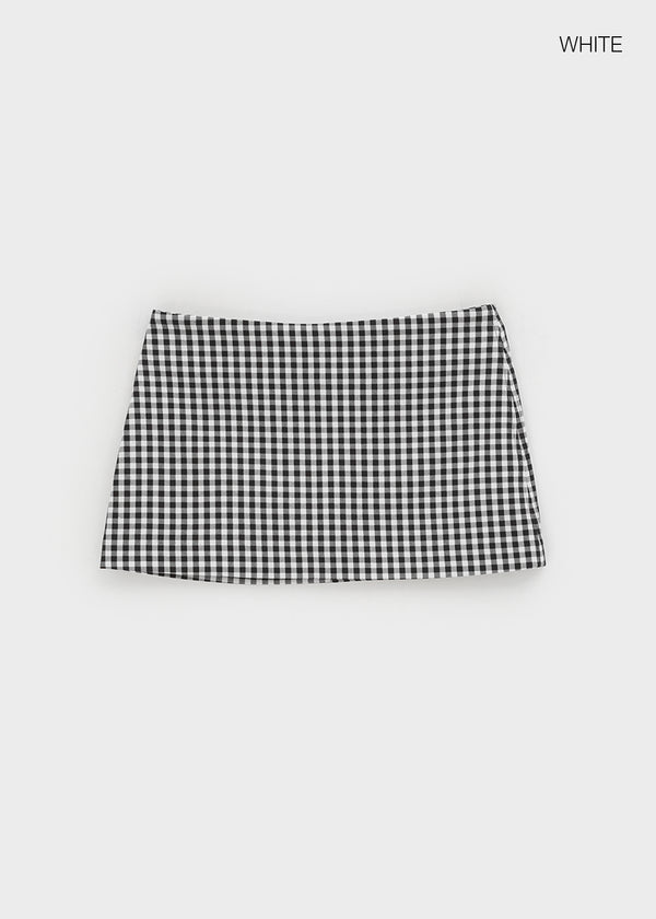 Sseulita Check Mini Skirt