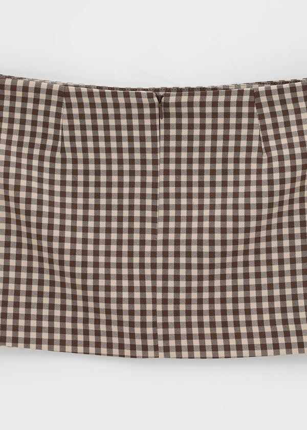 Sseulita Check Mini Skirt